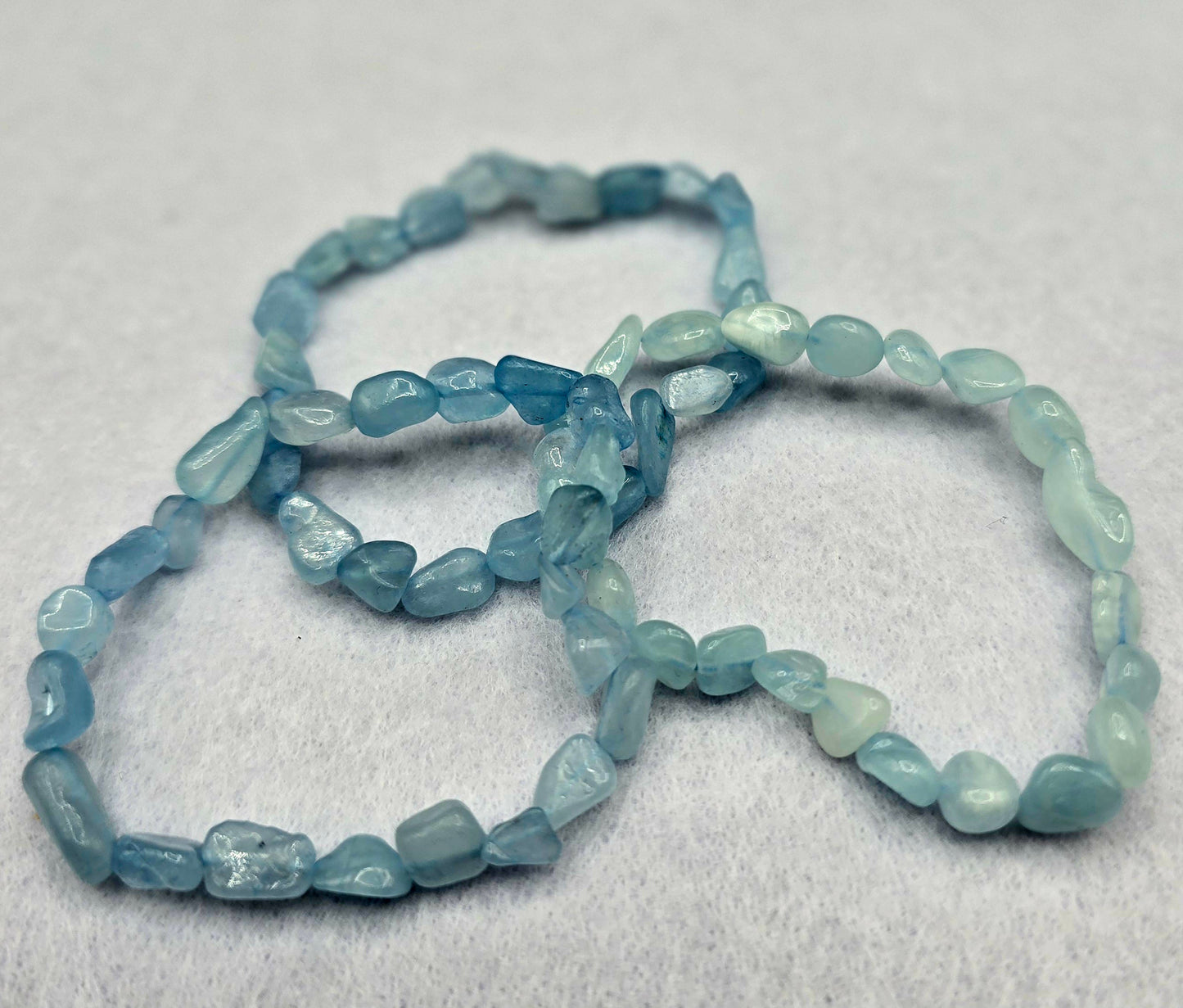 Small Tumble Bracelet - Aquamarine