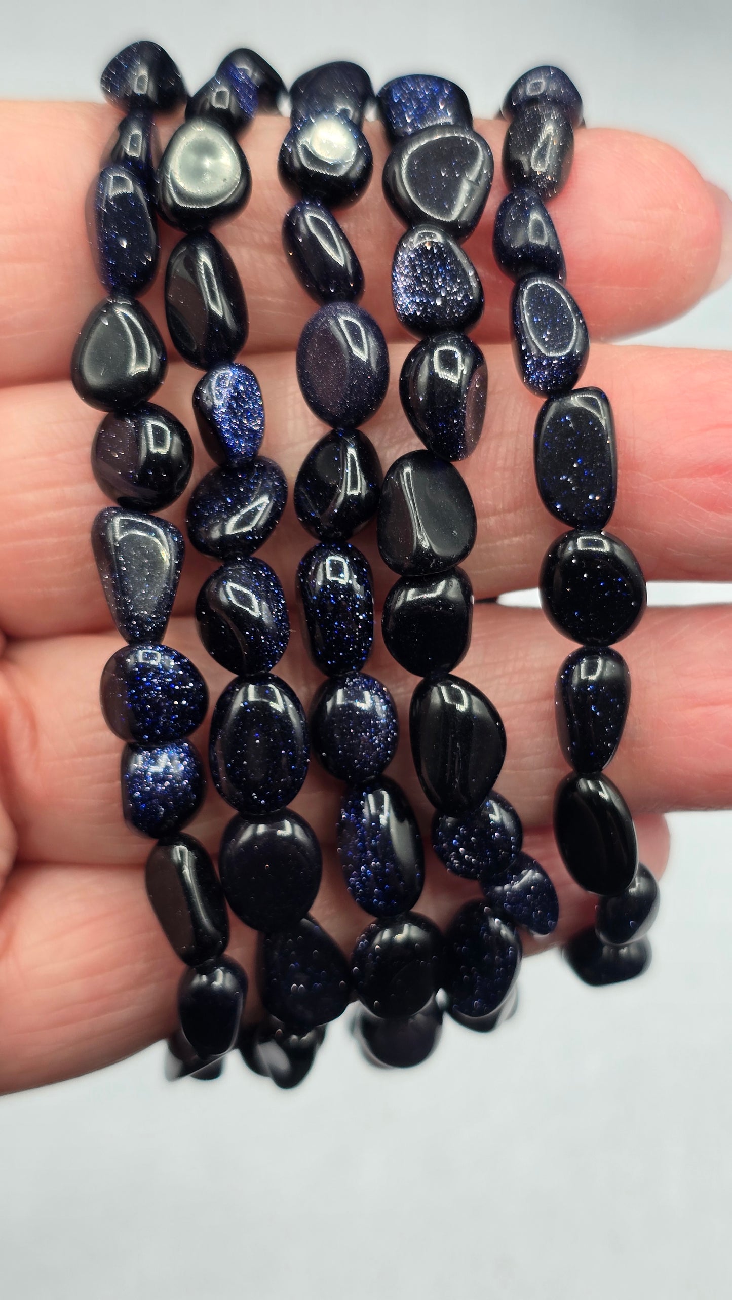 Small Tumble Bracelet - Blue Sandstone