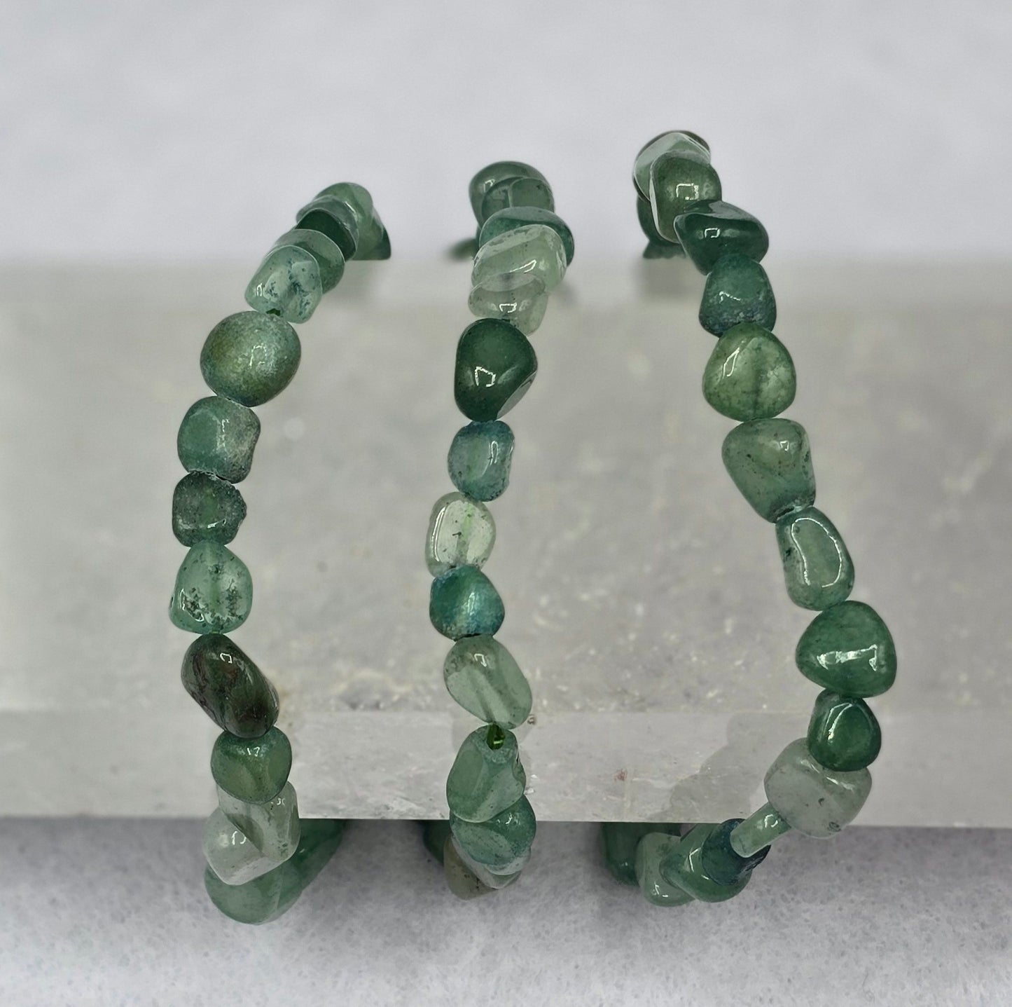 Small Tumble Bracelet - Green Strawberry