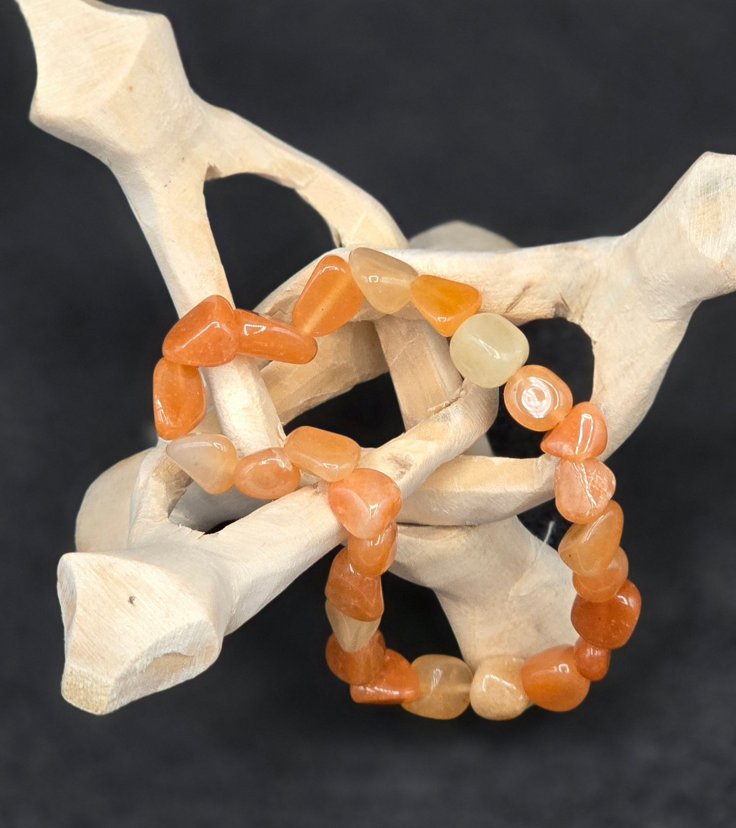 Small Tumble Bracelet - Light Carnelian