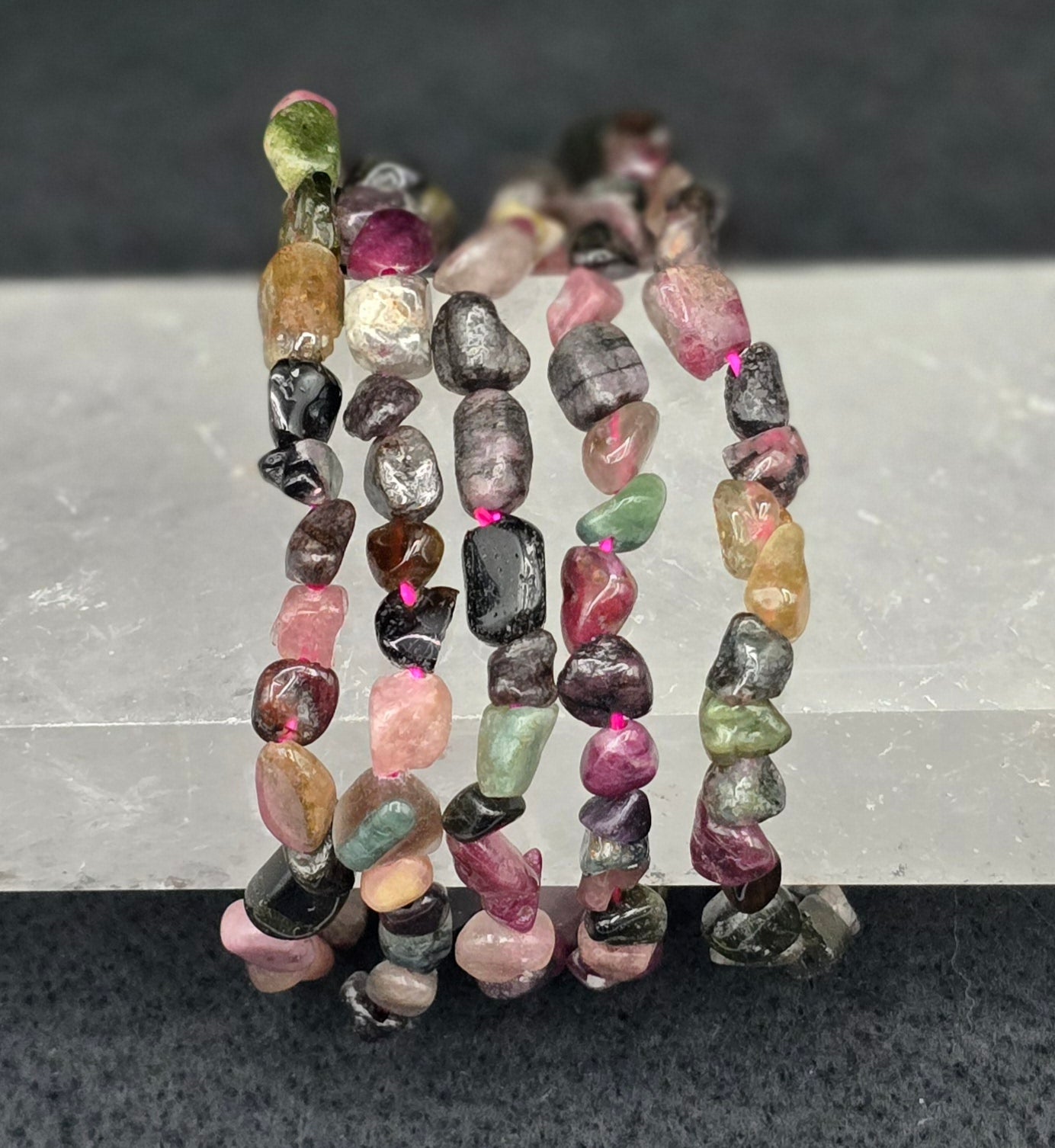 Small Tumble Bracelet - Mix Tourmaline