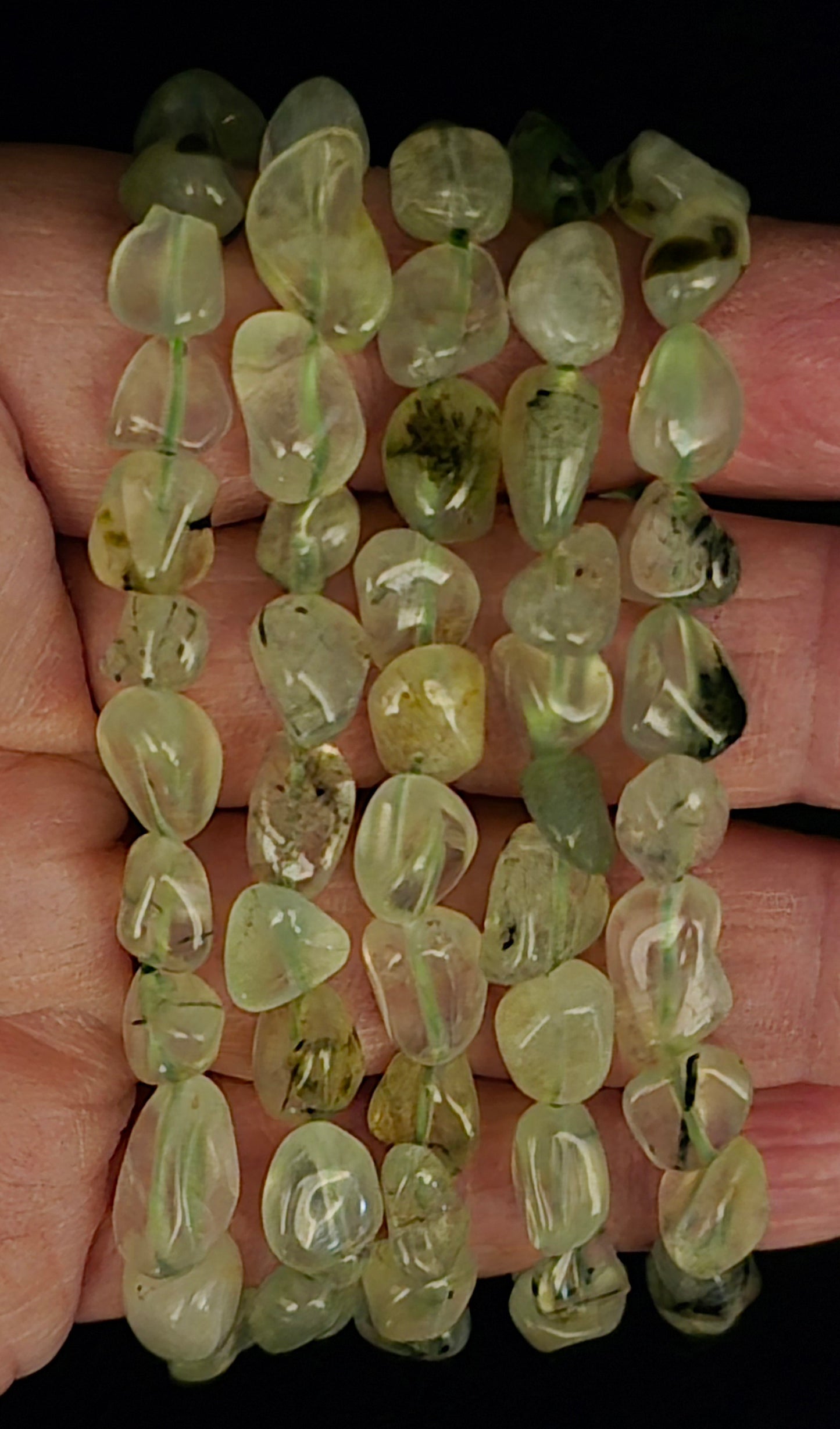 Small Tumble Bracelet - Prehnite and Epidote