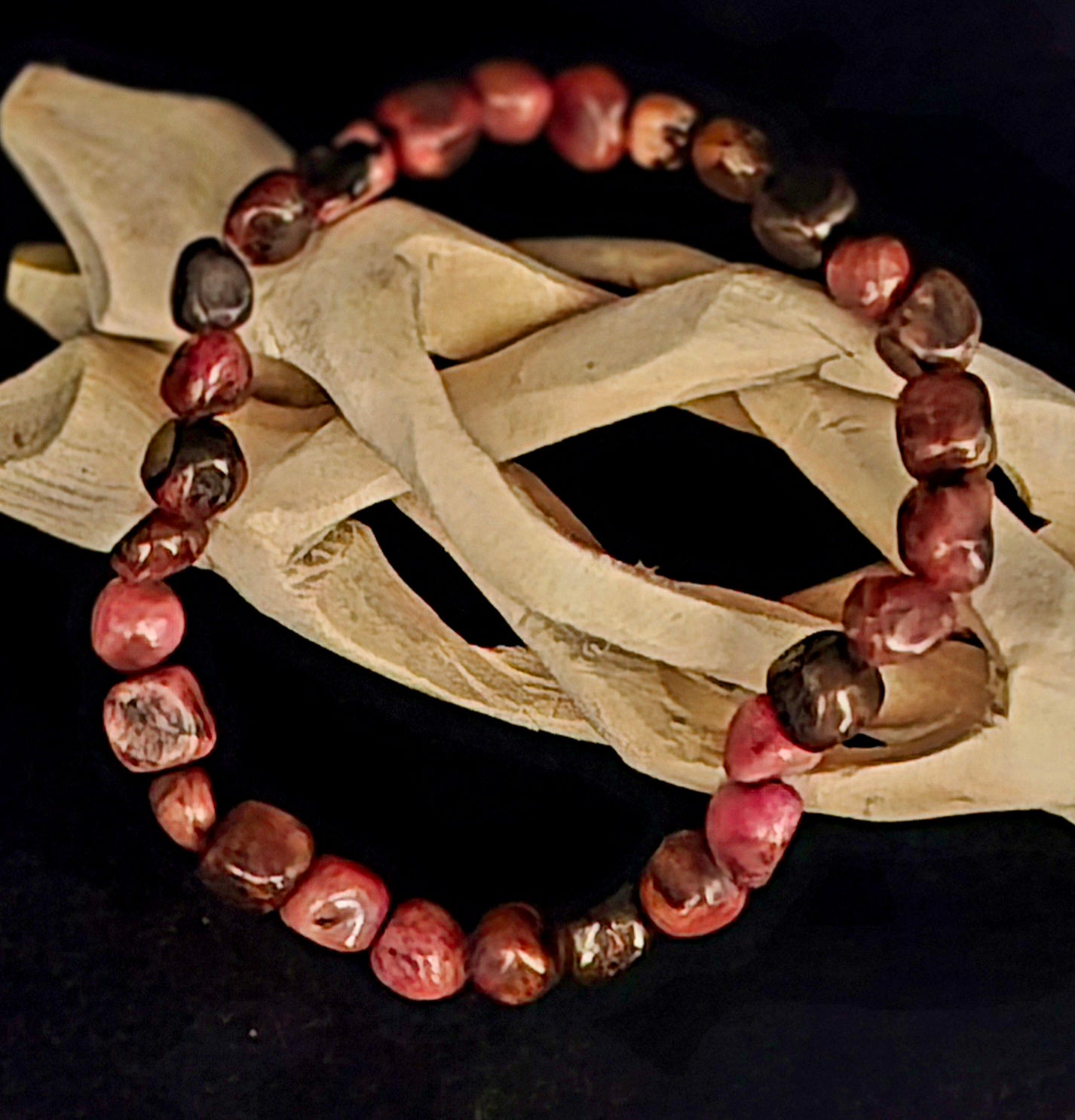 Small Tumble Bracelet - Rhodonite