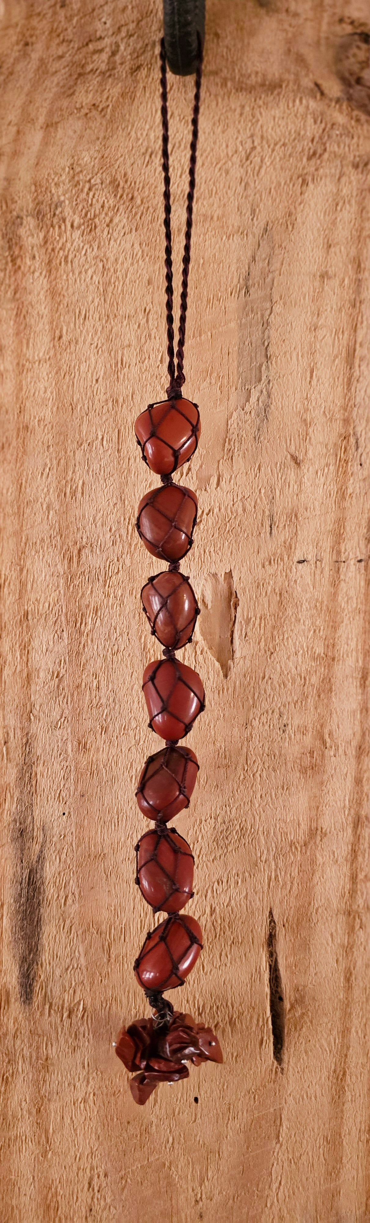 Large Tumble Hanger - Red Jasper