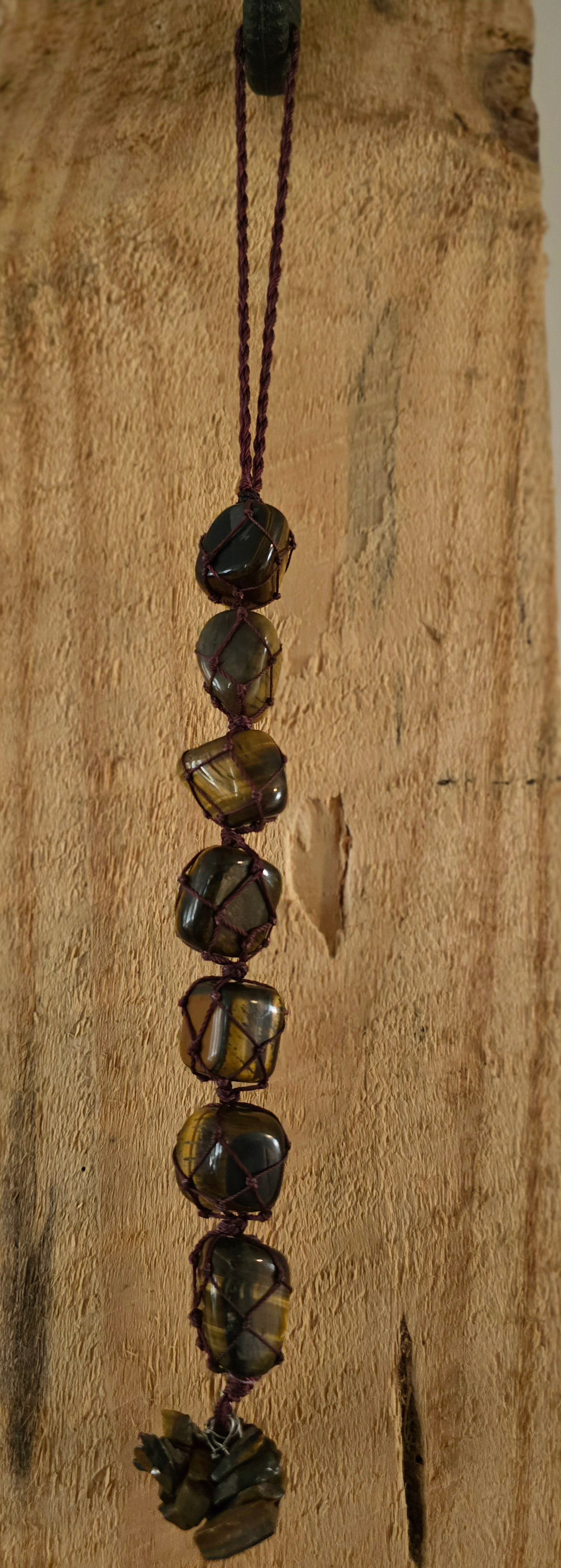 Large Tumble Hanger - Tiger Eye