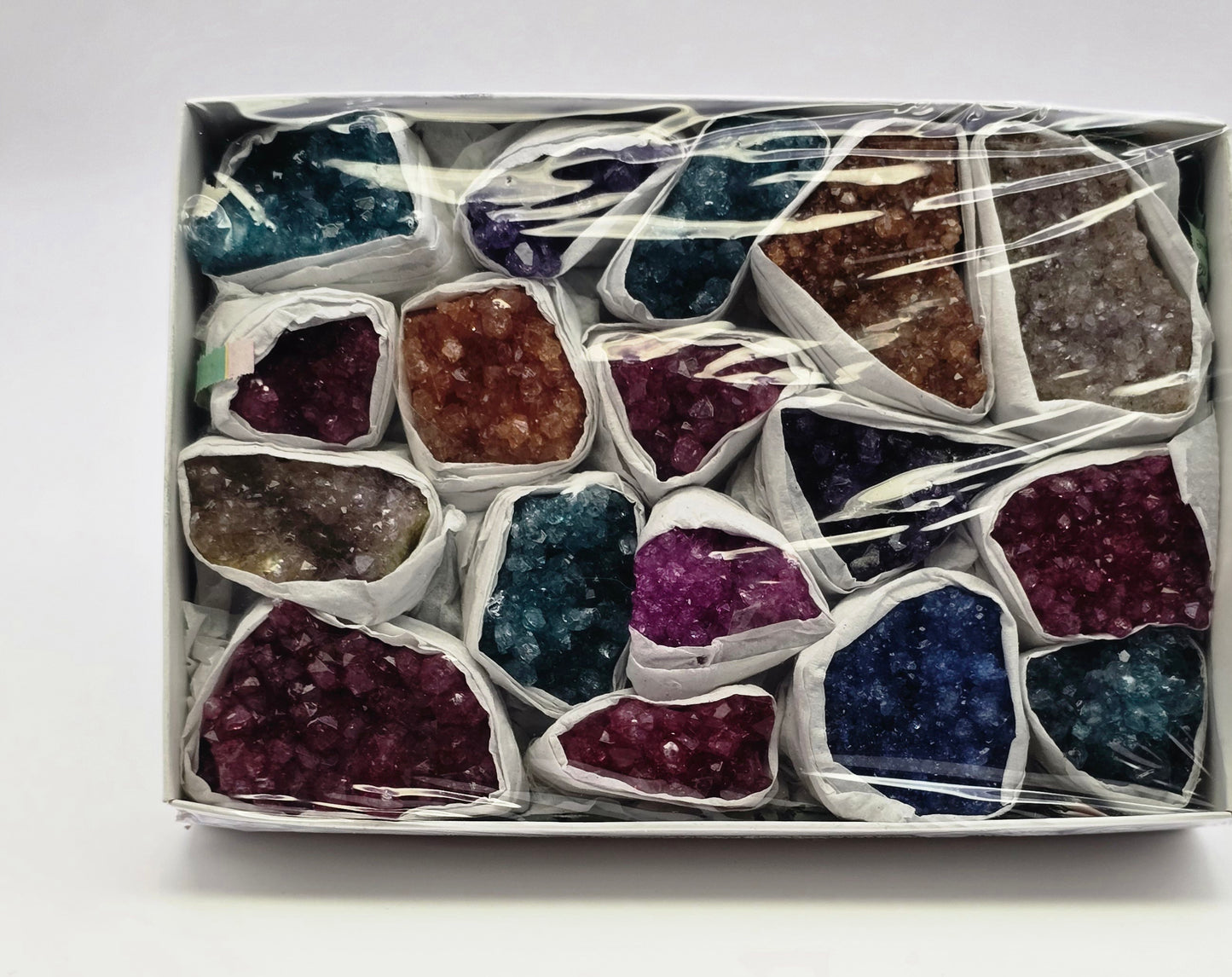 Dyed Amethyst Cluster Flat