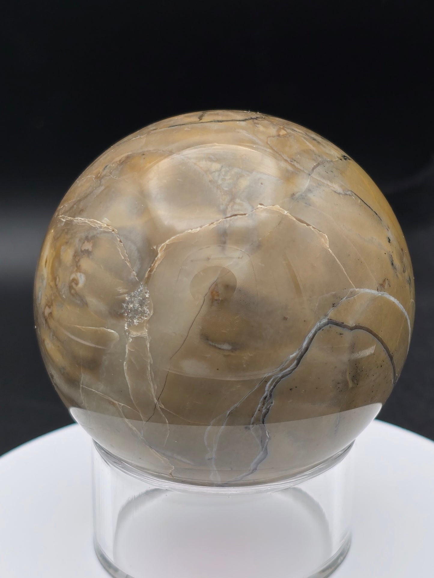 Volcanic Agate Sphere 69MM-#1