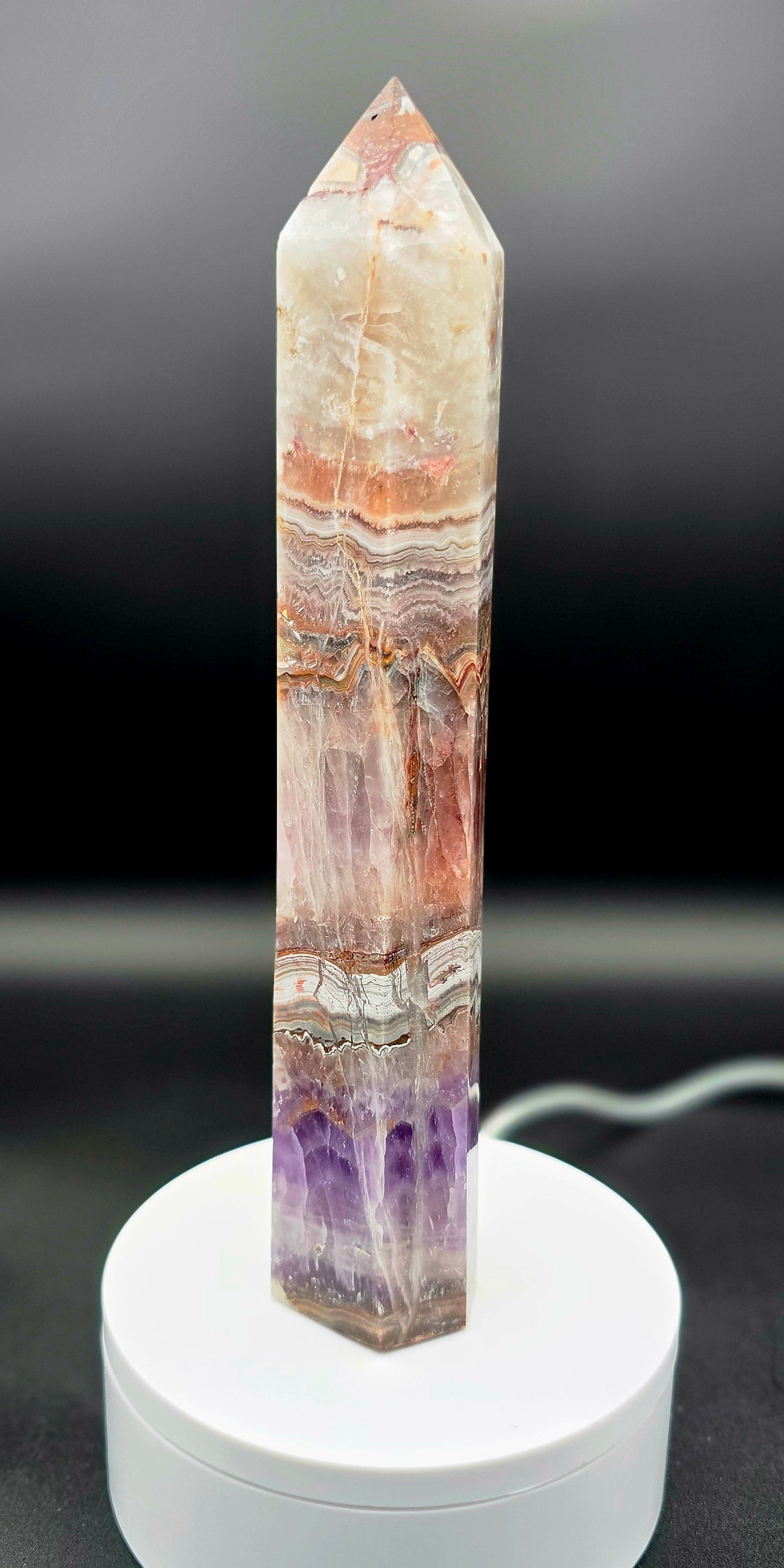 Amethyst Agate Tower 9 1/4"-#2