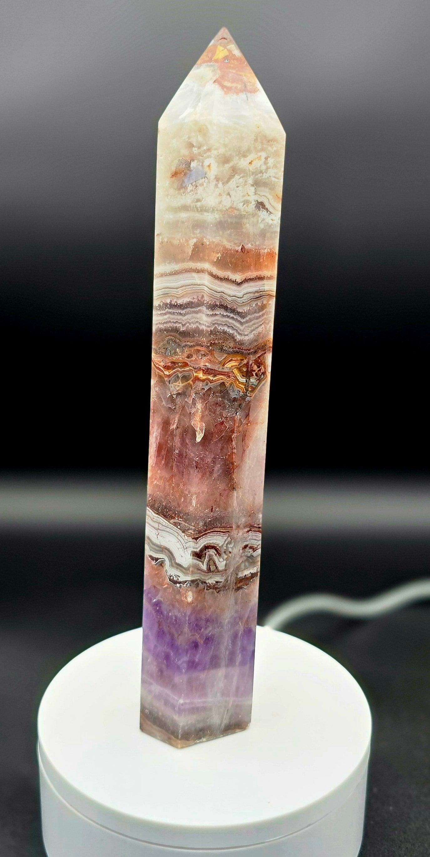 Amethyst Agate Tower 9 1/4"-#2