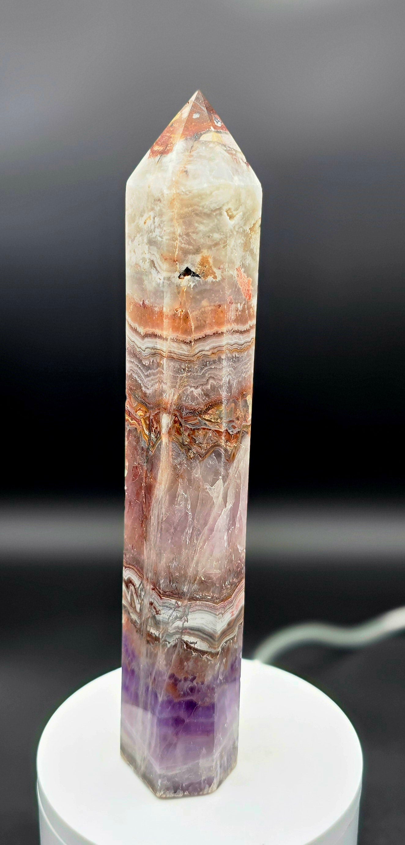 Amethyst Agate Tower 9 1/4"-#2
