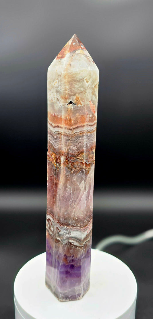 Amethyst Agate Tower 9 1/4"-#2