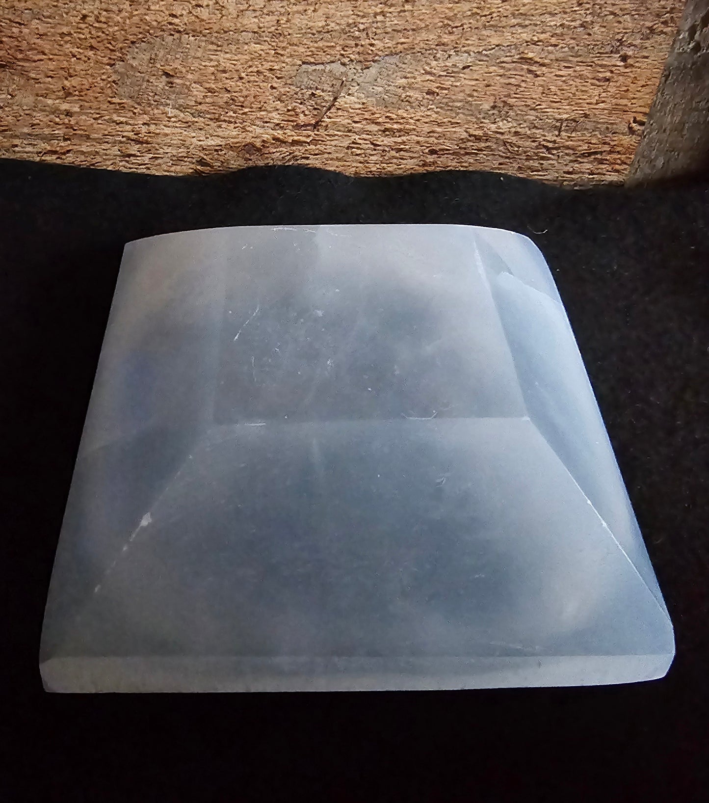 Selenite Square Bowl 5.5"