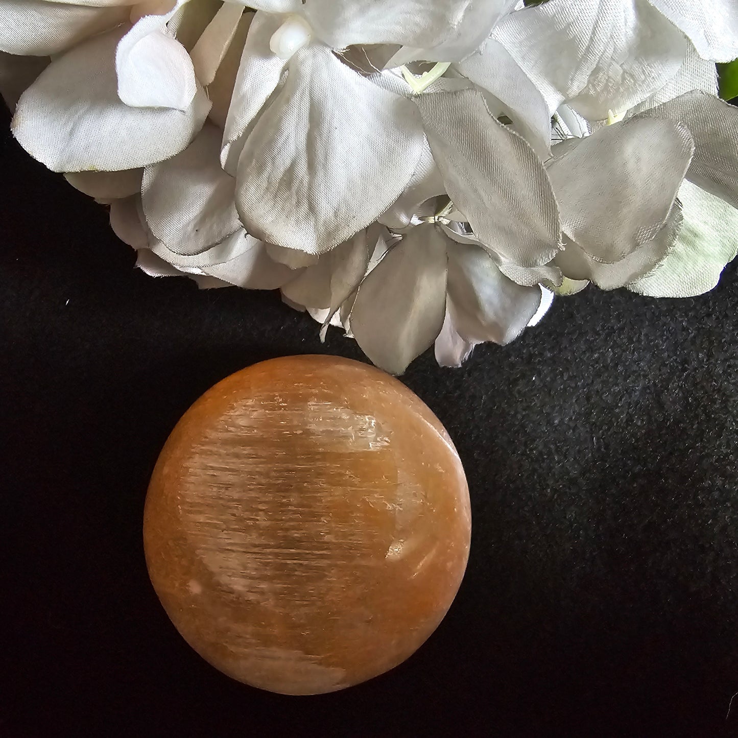 Selenite Orange Round Bowl 3.5"