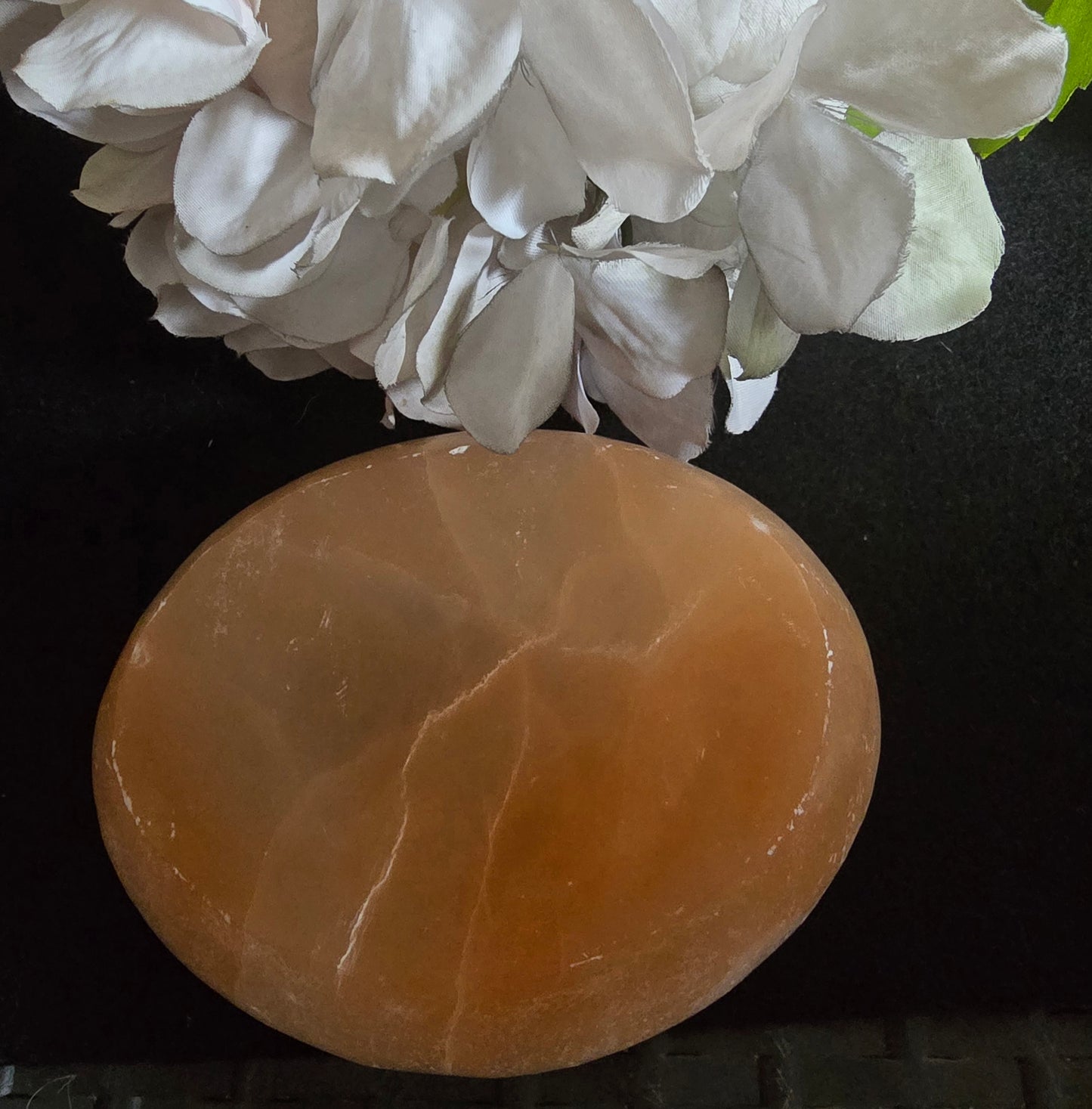 Selenite Orange Oval Bowl 6"