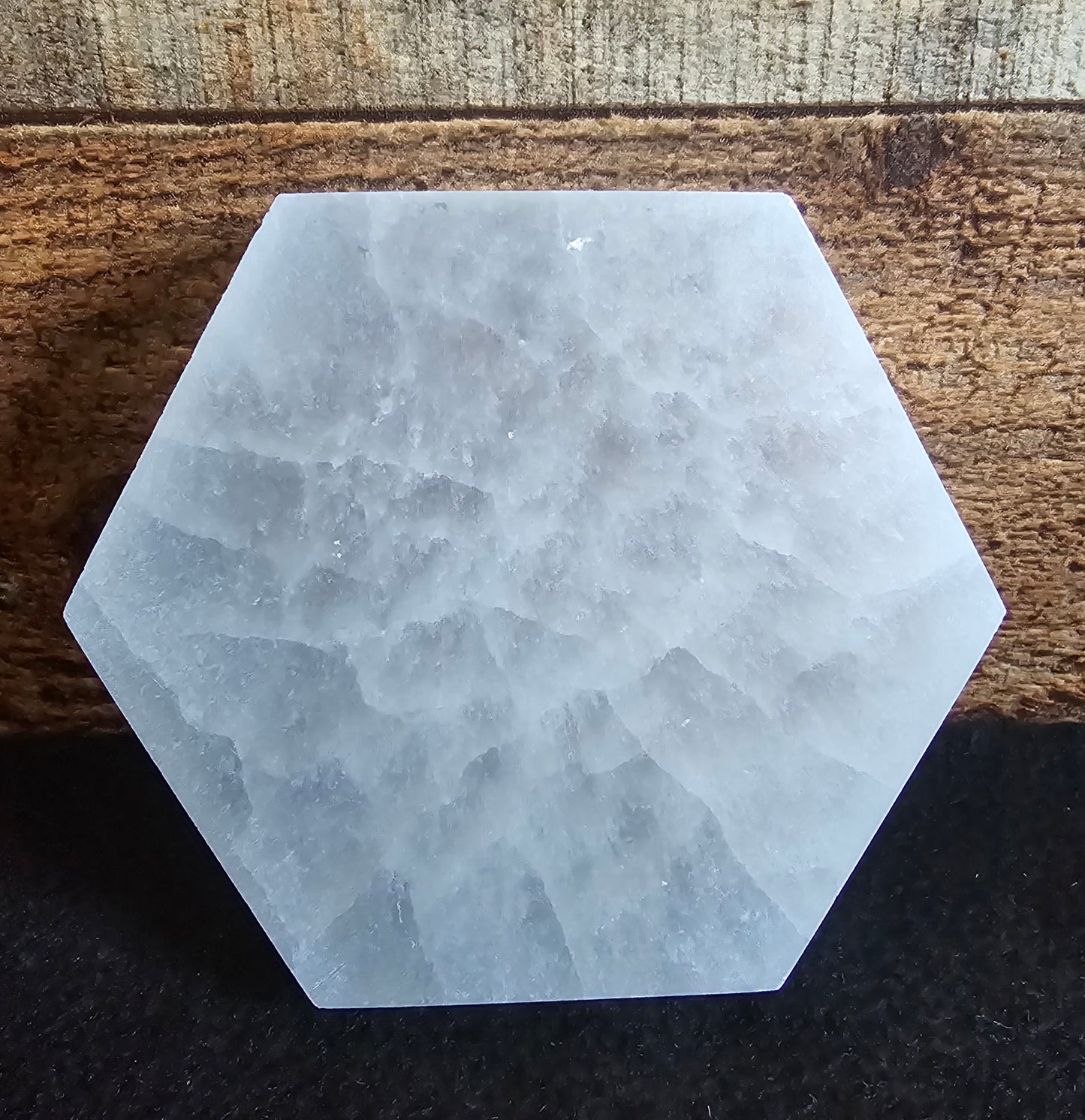 Selenite Hexagon Charging Plate 4"
