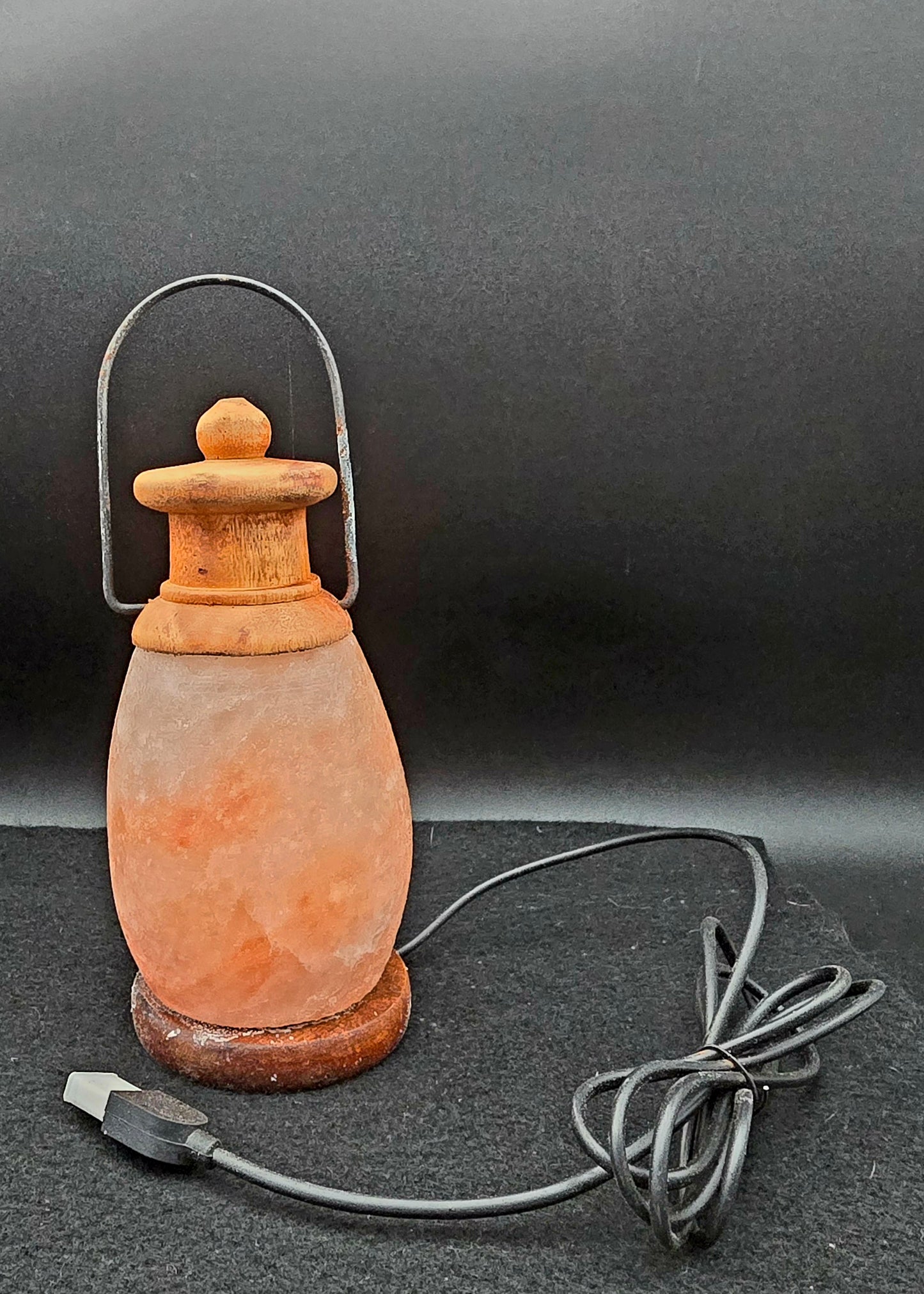 Salt Lamp Pink Lantern - 6 1/2"H