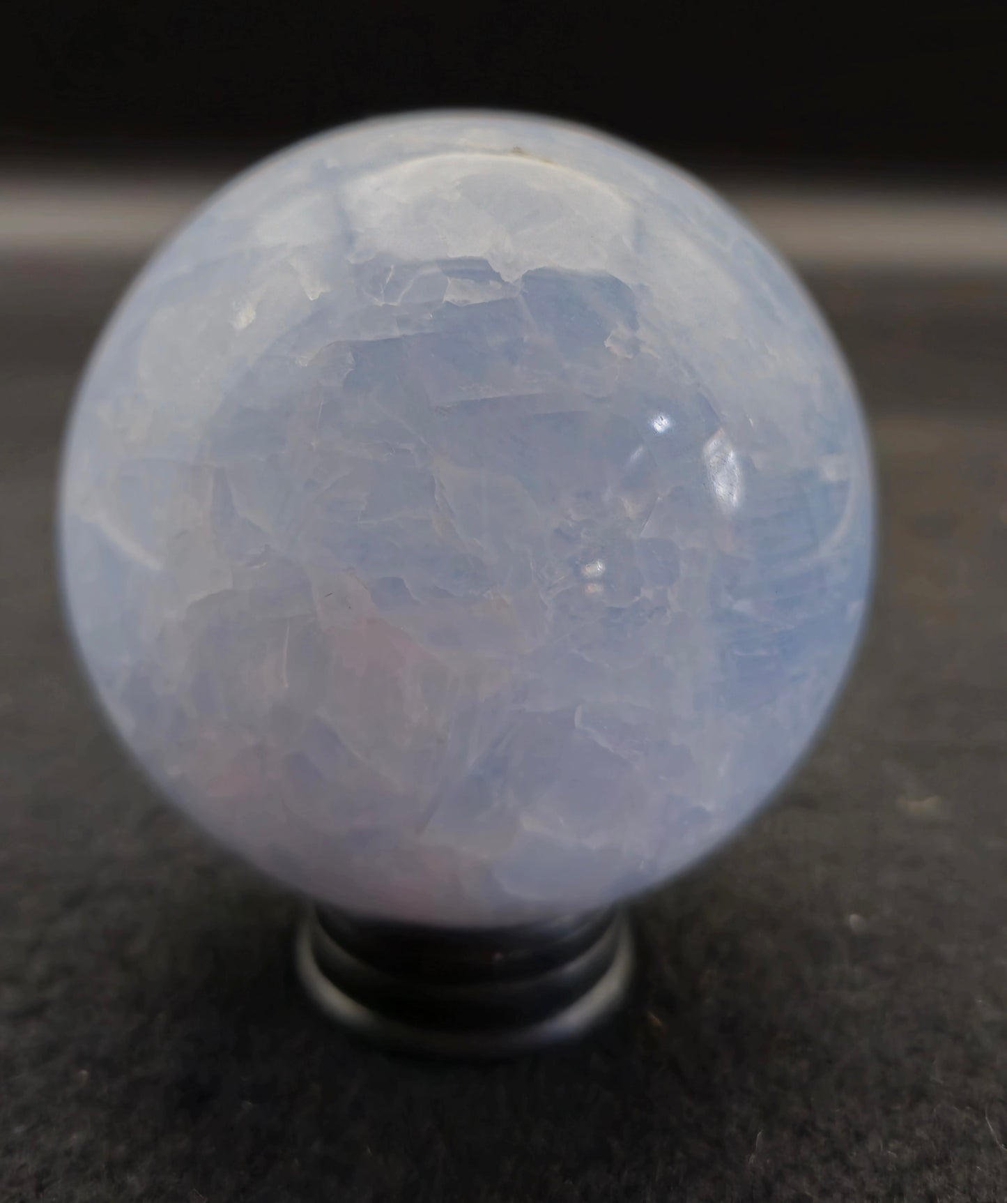 Blue Calcite Sphere 74 MM - #6