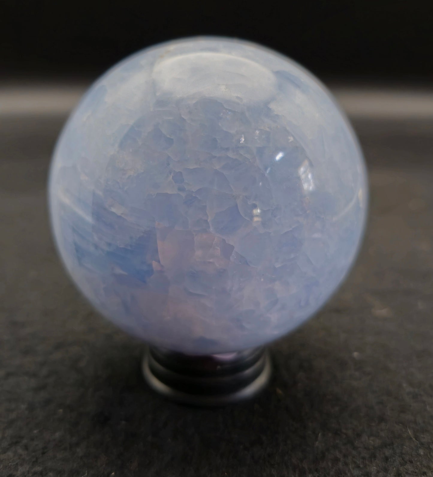 Blue Calcite Sphere 74 MM - #6