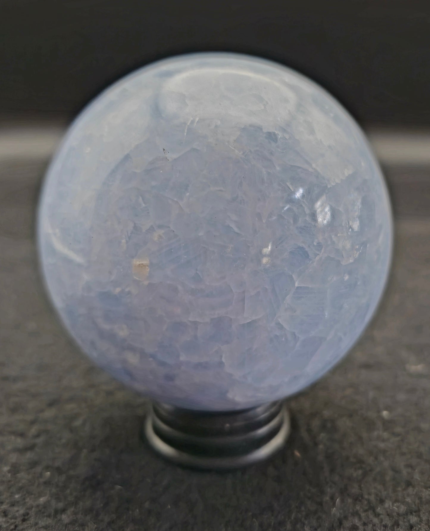 Blue Calcite Sphere 74 MM - #6