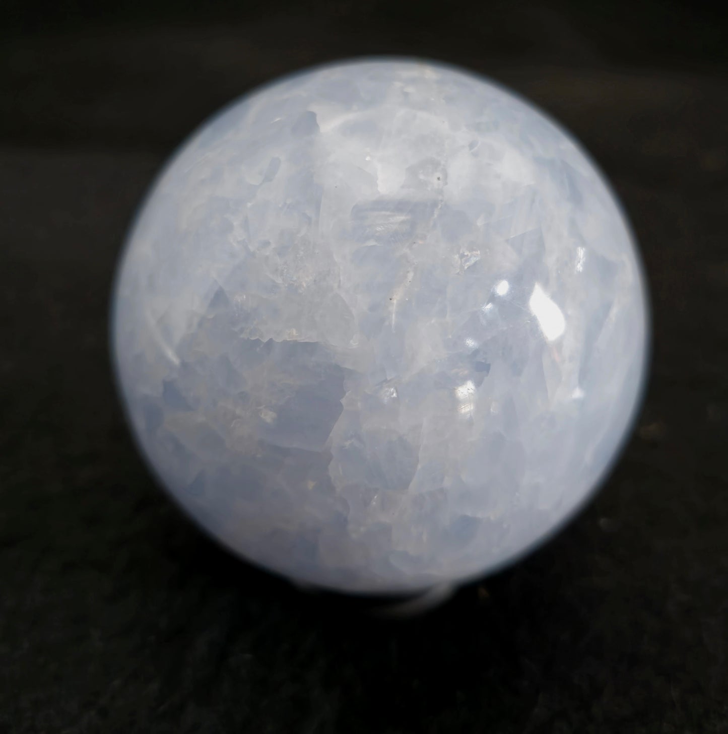 Blue Calcite Sphere 74 MM - #6