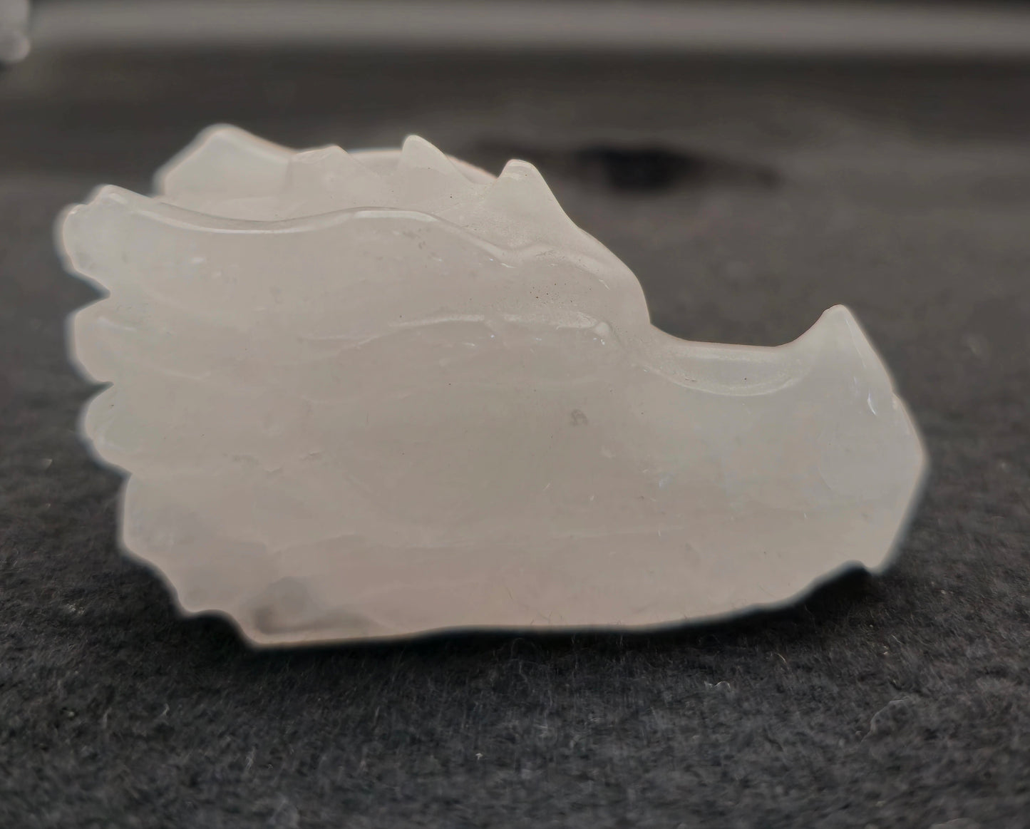 Dragon Head Rose Quartz 2.5"