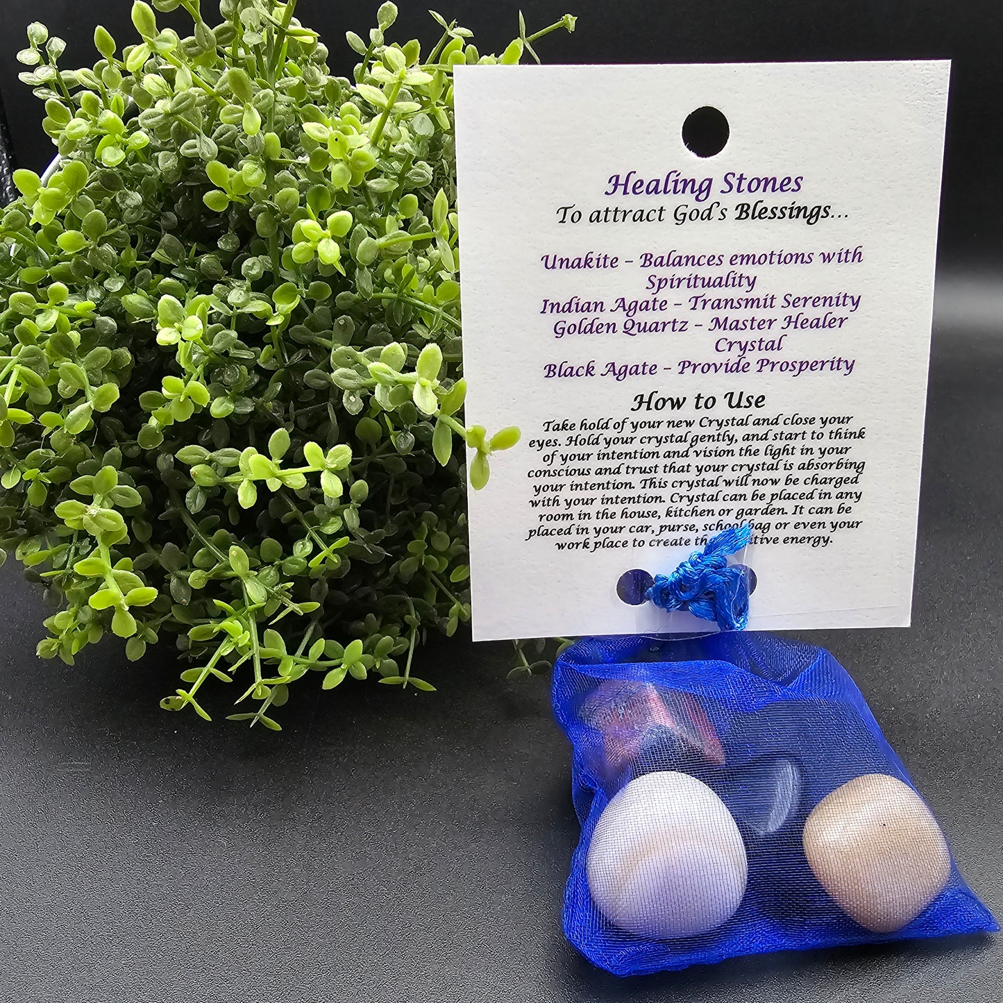 Gemstone bag- Blessings
