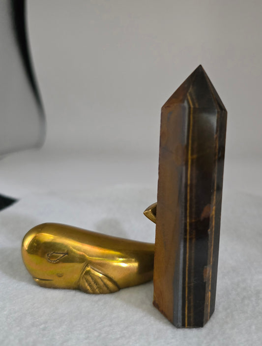 Brown Tiger Eye Tower 3.4"-#5
