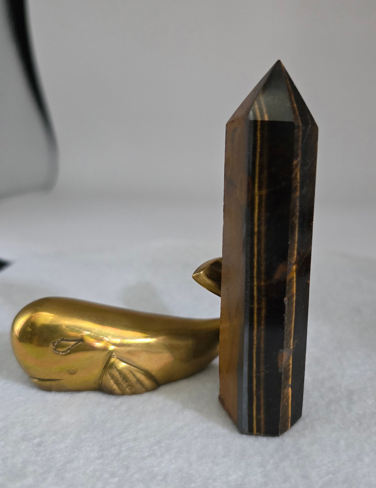 Brown Tiger Eye Tower 3.4"-#5