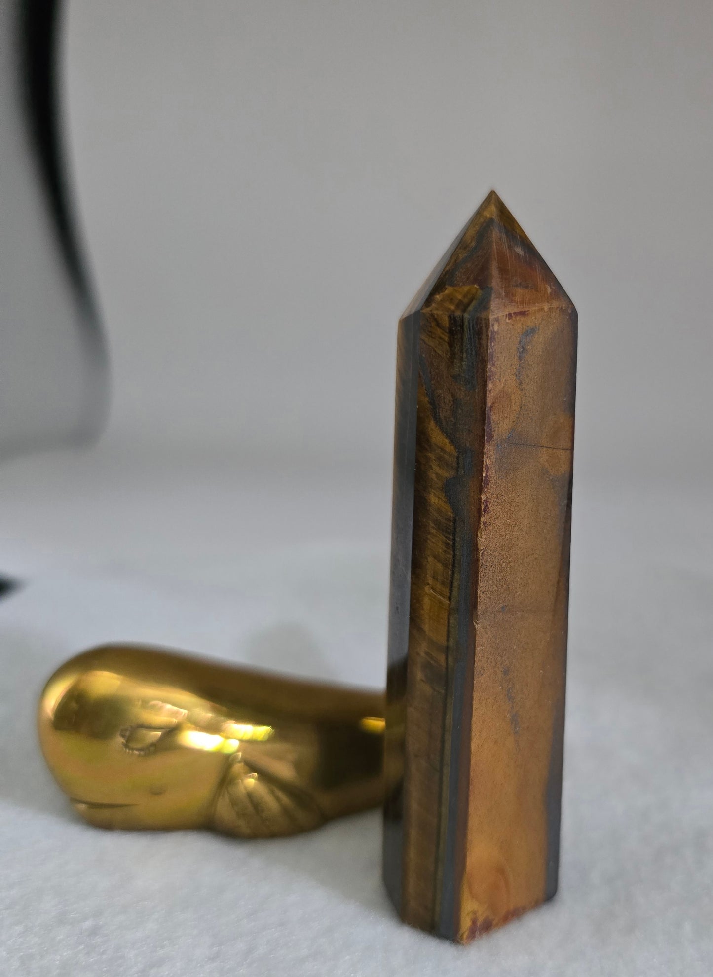 Brown Tiger Eye Tower 3.4"-#5