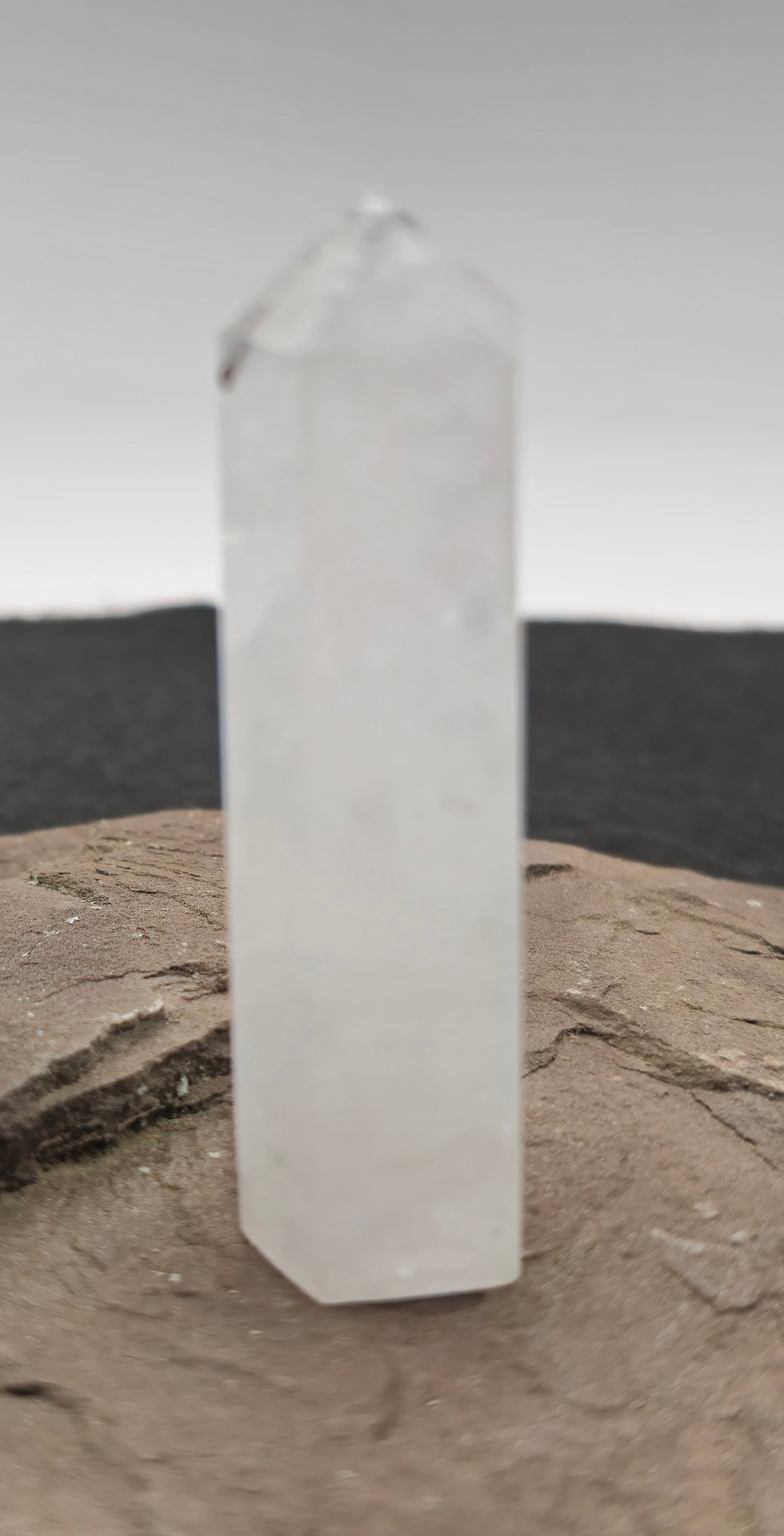 Clear Quartz Tower with Black Tourmaline 2.8"-#3