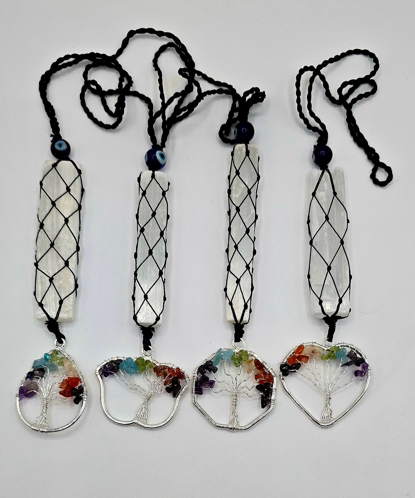 Chakra Tree of Life Hanger with Selenite Stick