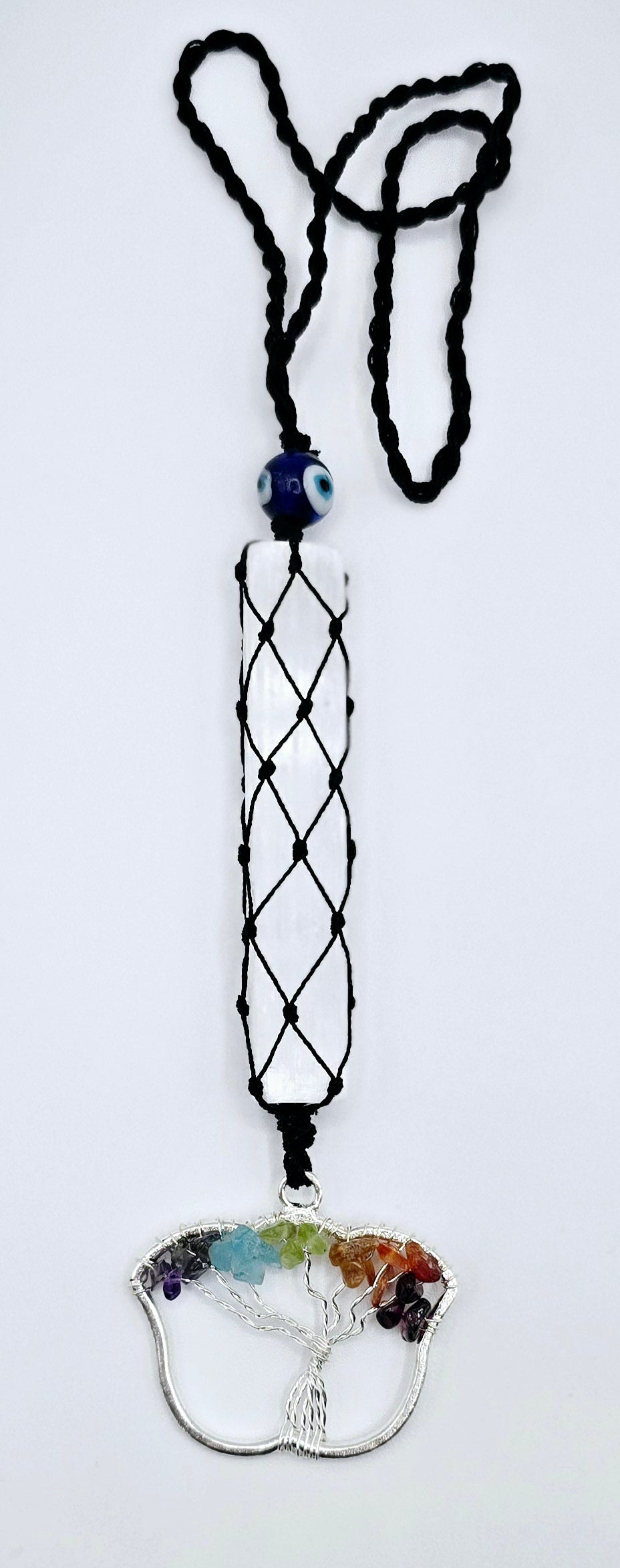 Chakra Tree of Life Hanger with Selenite Stick