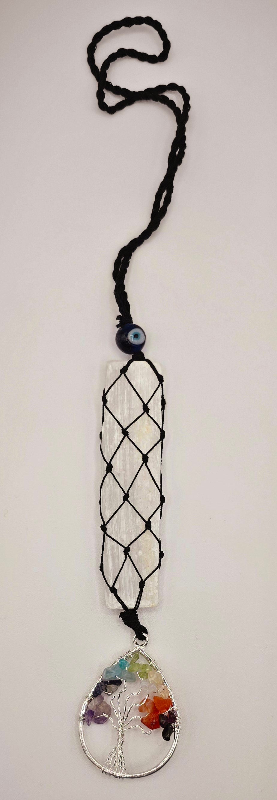 Chakra Tree of Life Hanger with Selenite Stick
