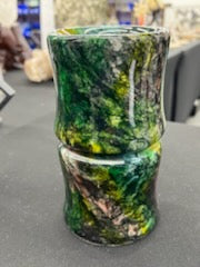 7 Color Jade Bamboo Carved Vase -#1
