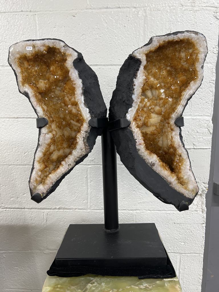 Citrine Wings with Stand