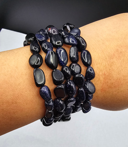 Small Tumble Bracelet - Blue Sandstone