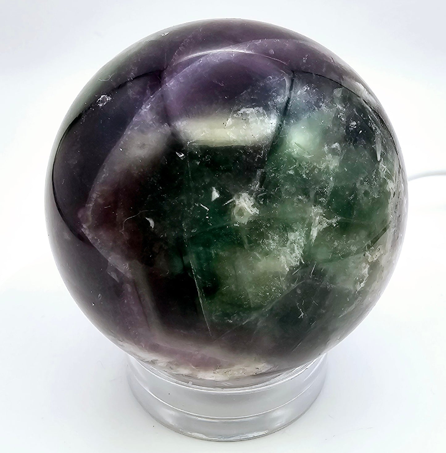Snowflake Fluorite Sphere 62MM-#1