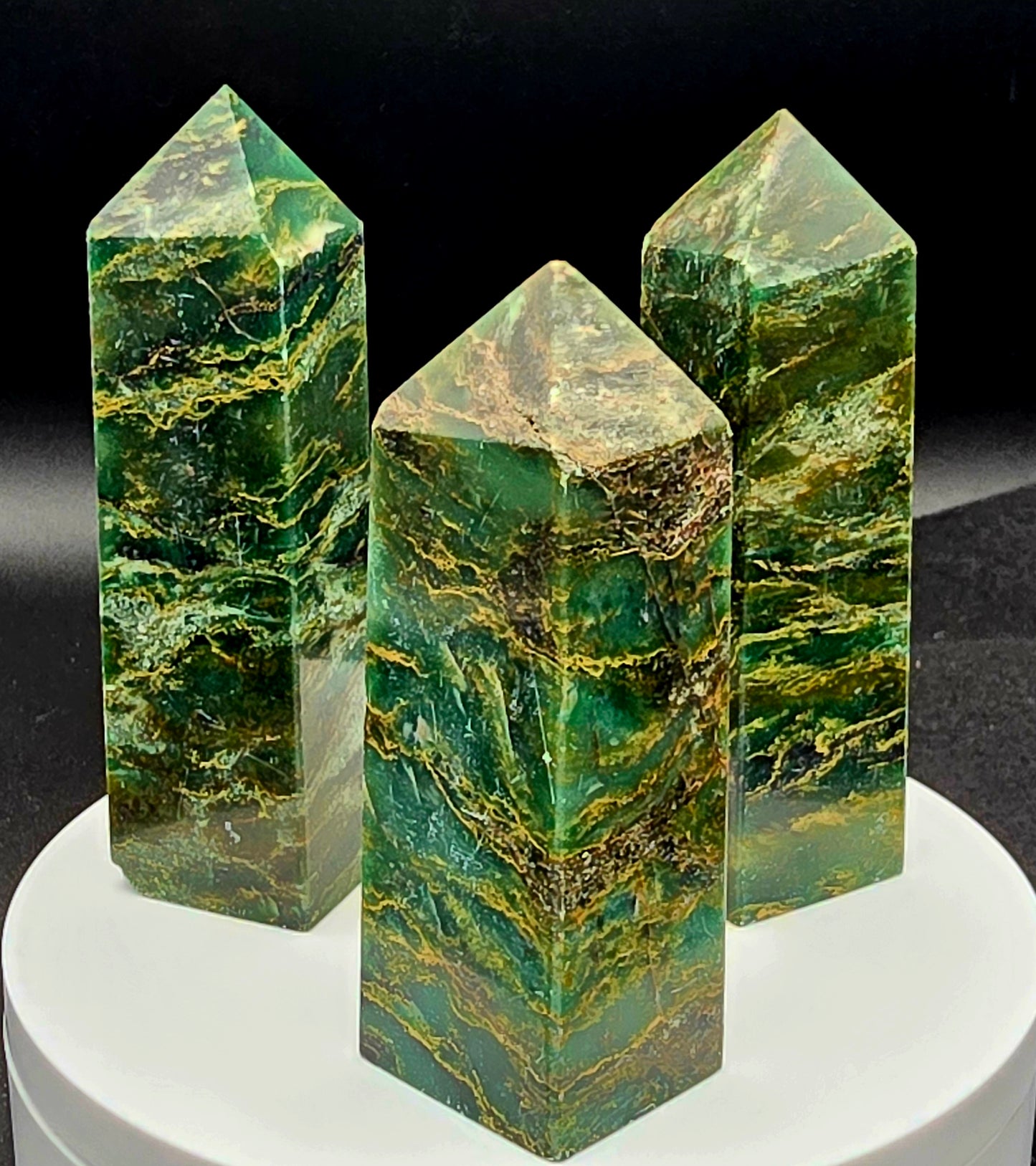 African Jade Tower 3.2"-#1