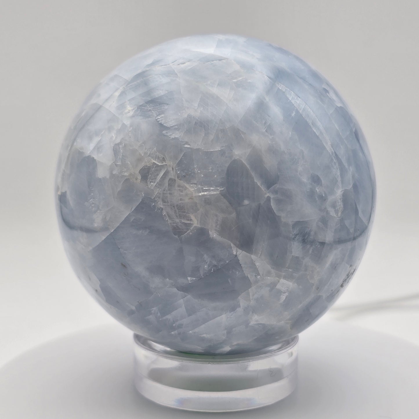 Blue Calcite Sphere 77MM - #4