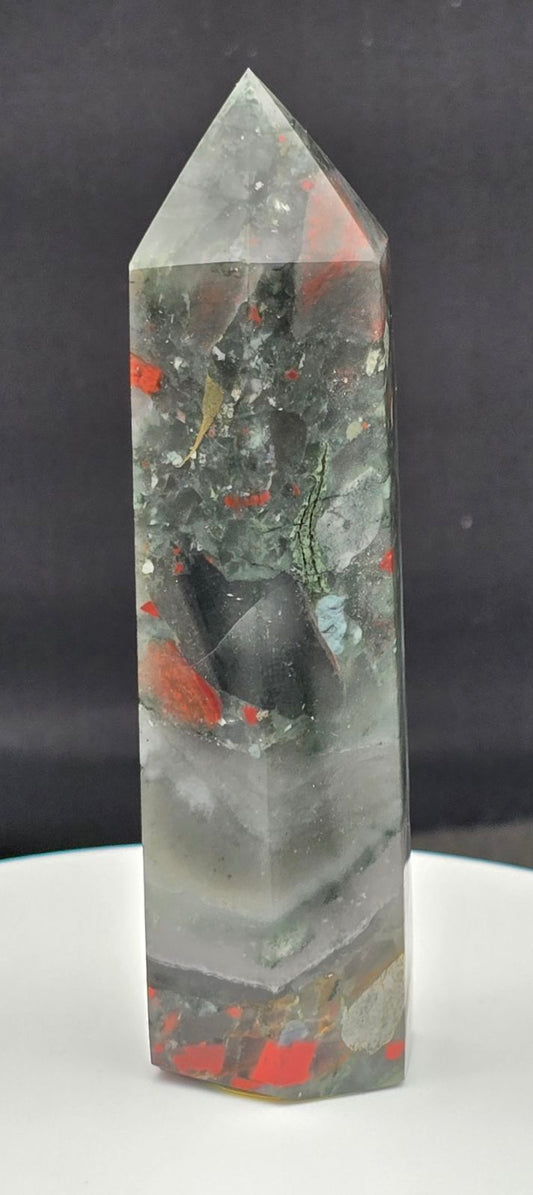 African Bloodstone Tower 3.8"-#4
