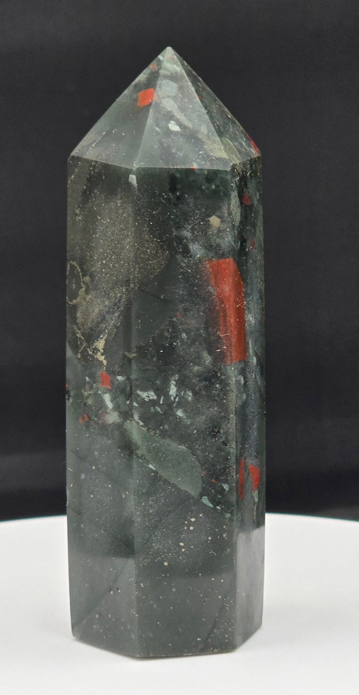 African Bloodstone Tower 3.1"-#1