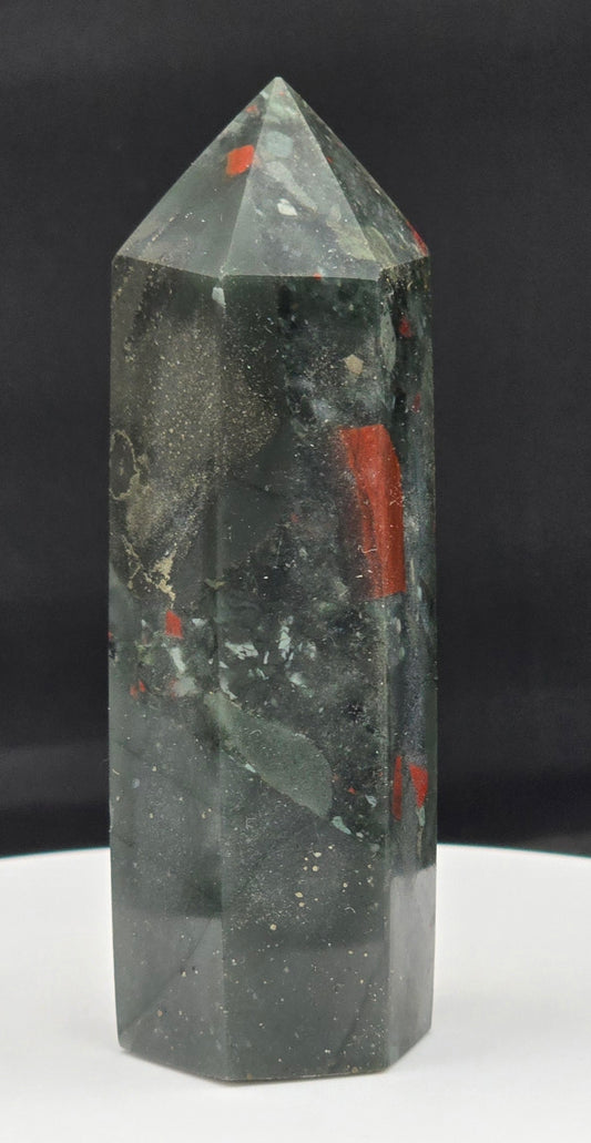 African Bloodstone Tower 3.1"-#1
