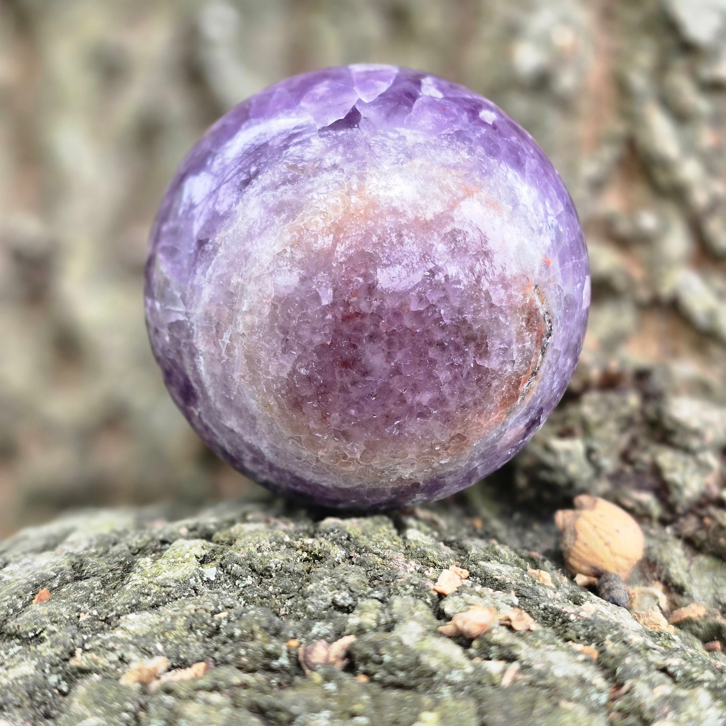 Amethyst Agate Sphere 77.75mm-#1