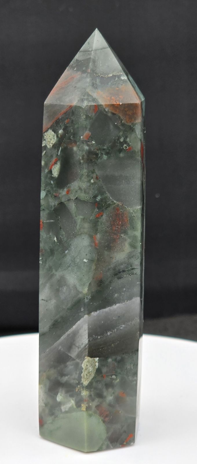 African Bloodstone Tower 3.8"-#4