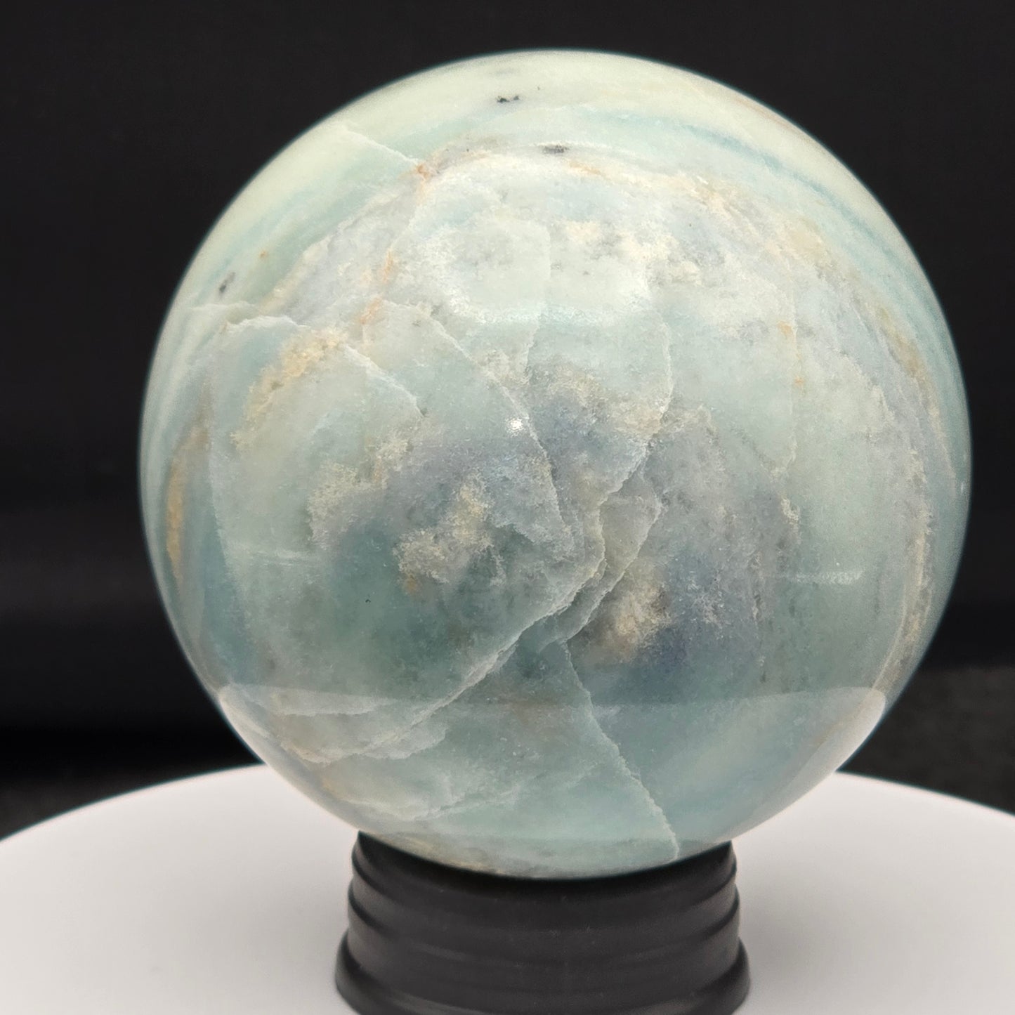 Blue Aragonite Sphere 68MM #2