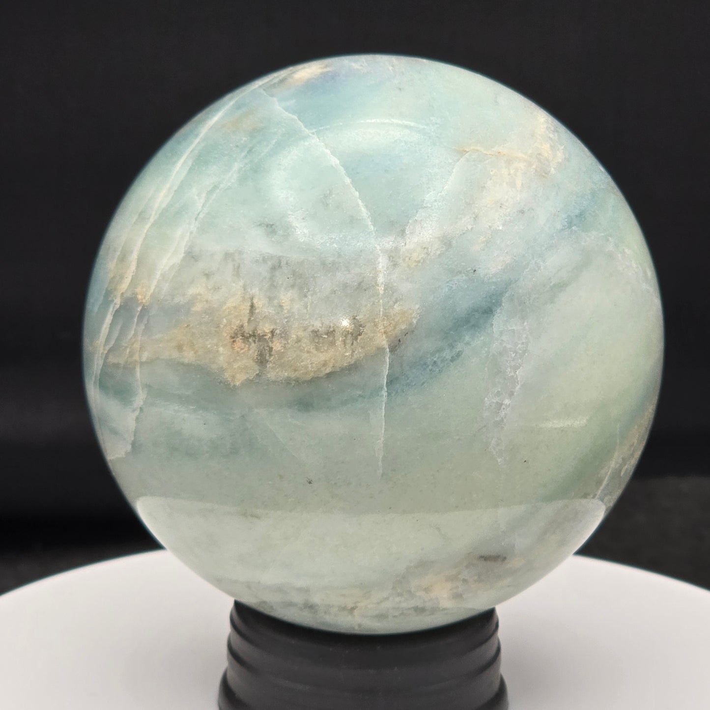 Blue Aragonite Sphere 68MM #2