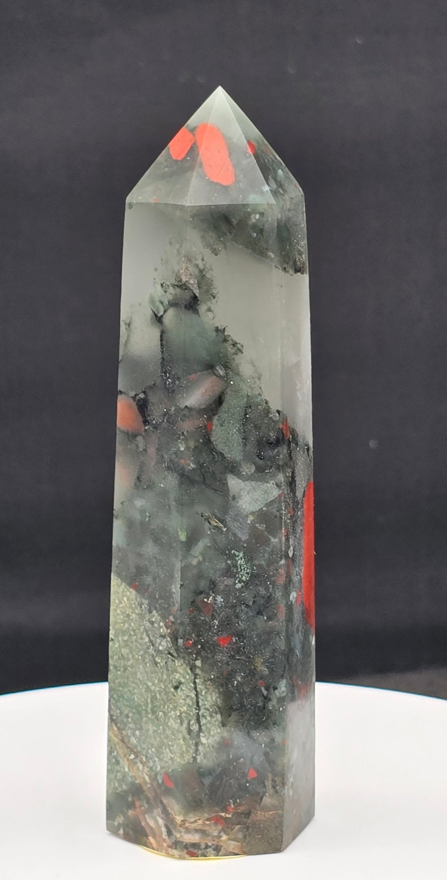 African Bloodstone Tower 3.6"-#3