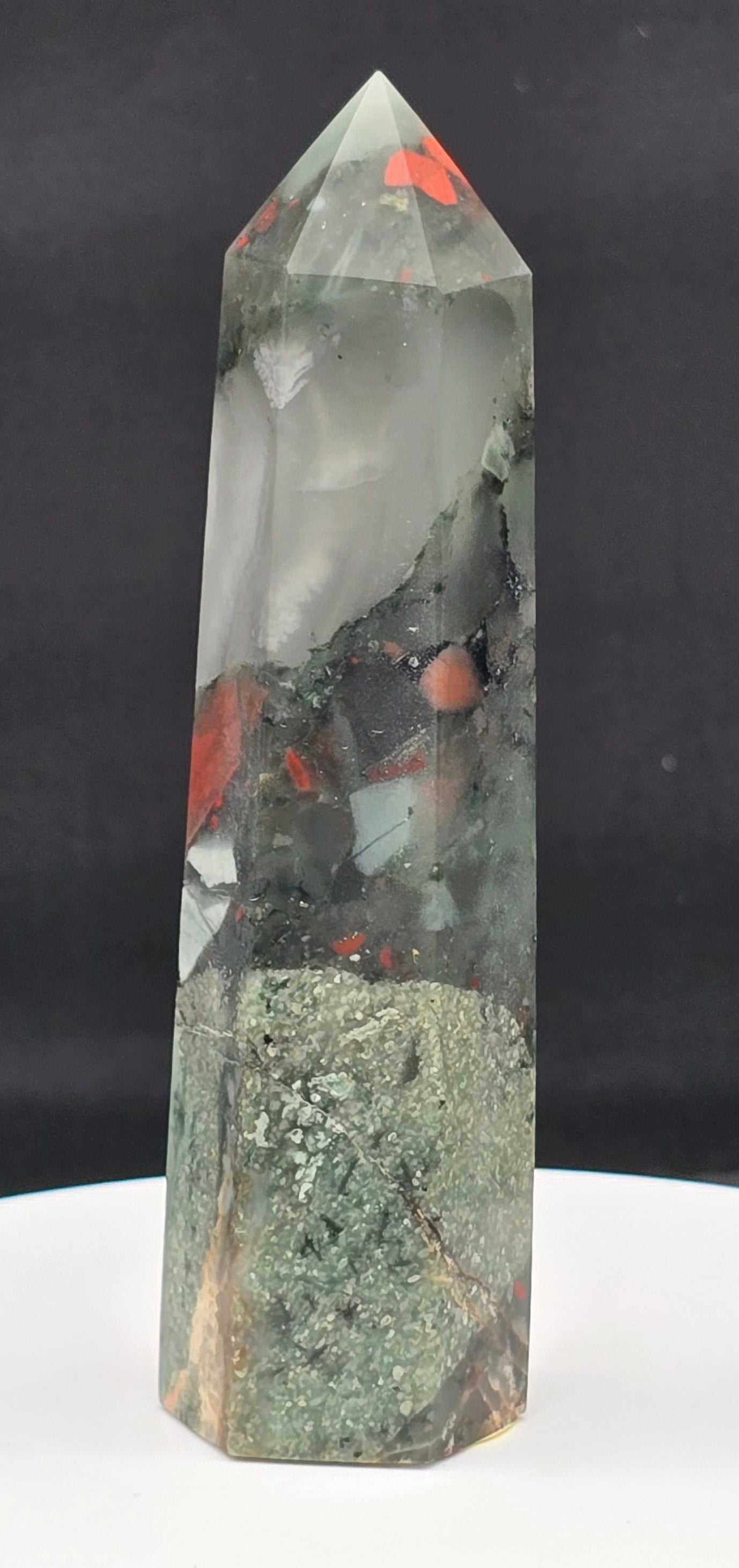 African Bloodstone Tower 3.6"-#3