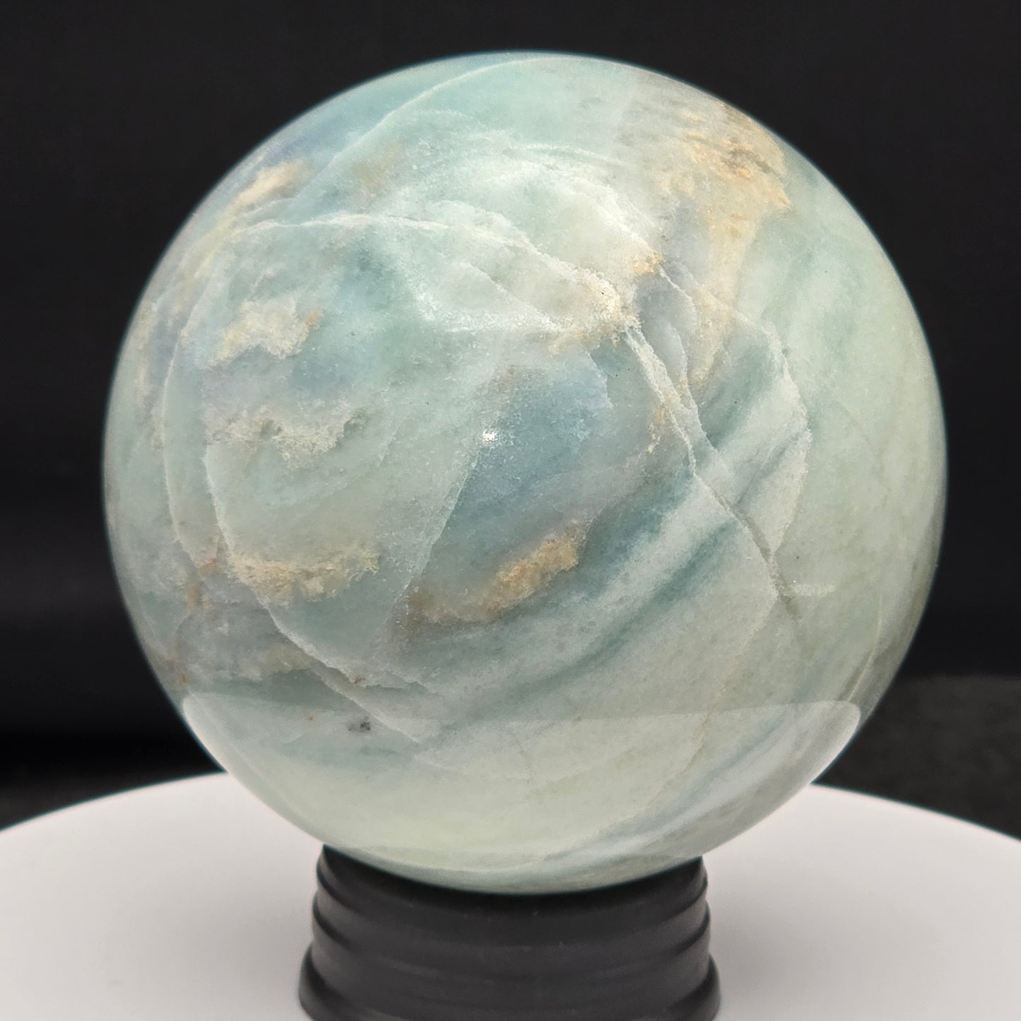 Blue Aragonite Sphere 68MM #2