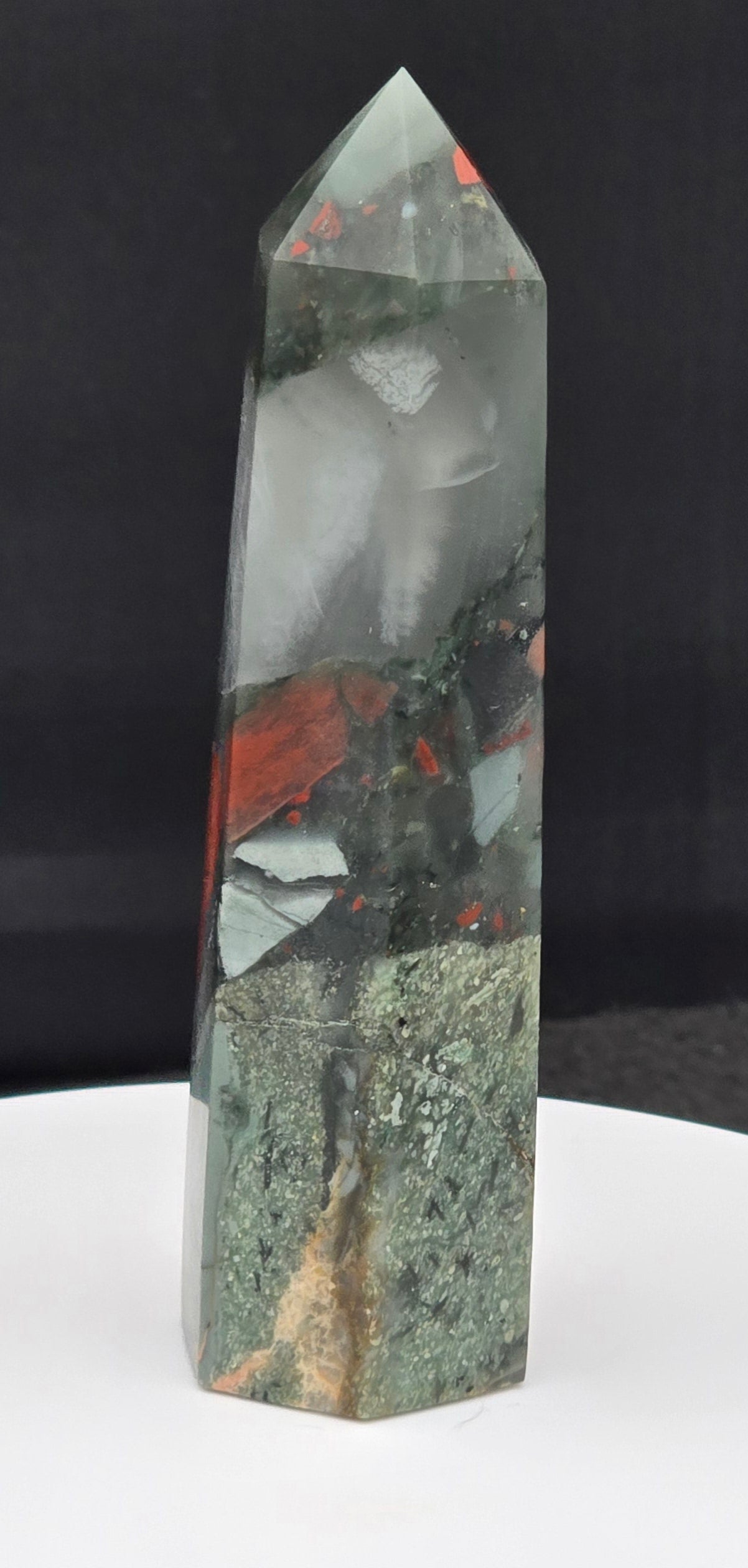 African Bloodstone Tower 3.6"-#3